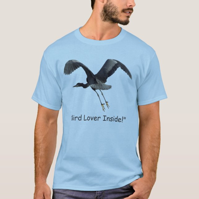 "Oiseau Amoureux à l'intérieur !" T-shirts (Devant)