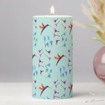 Oiseau Art Floral Hummingbirds