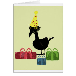 Oiseau avec des cadeaux