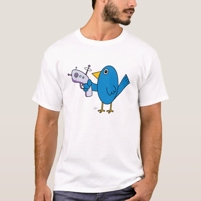 Oiseau avec Raygun (edition spéciale) - T-shirt de (Devant)