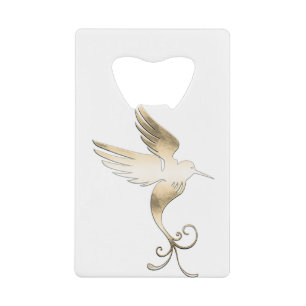 Oiseau blanc doré