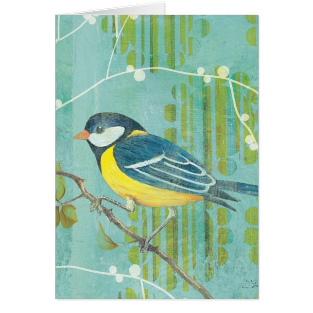 Oiseau bleu été perché sur un arbre (Devant)