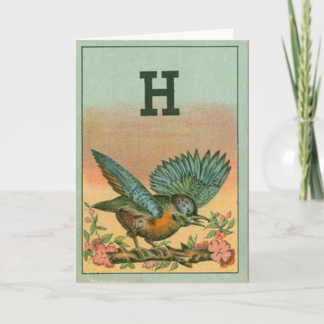 Oiseau bleu H (Devant)