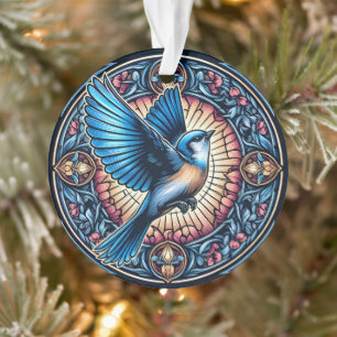 Oiseau bleu majestueux en vol
