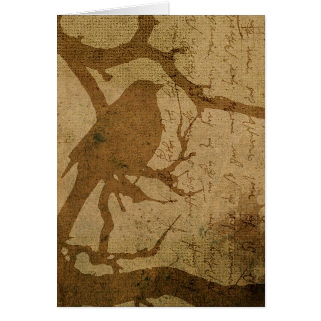 Oiseau dans une branche (Devant)