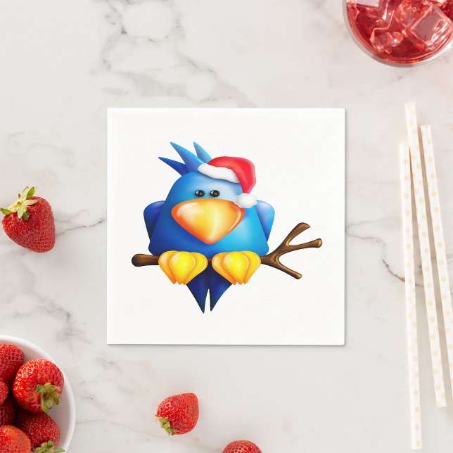 Oiseau Dans Une Serviette En Papier De Chapeau Au  (Créateur téléchargé)