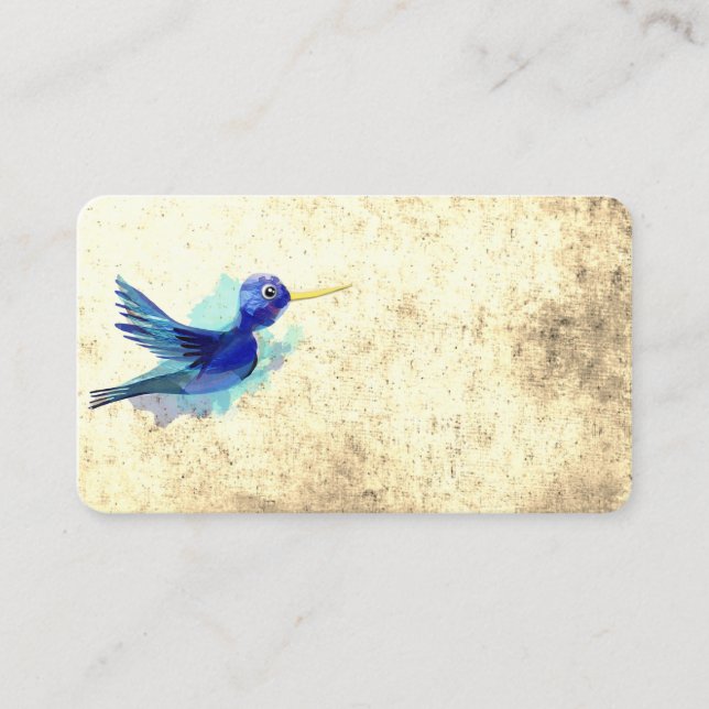 OISEAU DE COULEUR D'EAU carte de visite (Devant)