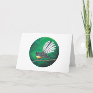Oiseau de la Nouvelle-Zélande (piwakawaka) - Carte