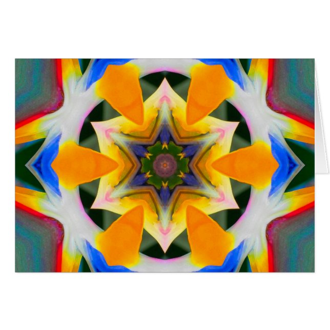 Oiseau de mandala d'étoile de paradis (Devant Horizontal)