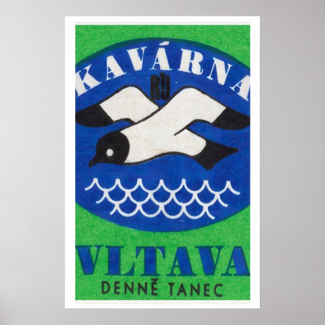 Oiseau de mer - Impression de boîte d'allumettes - (Devant)