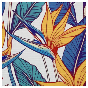 Oiseau de paradis tissu motif