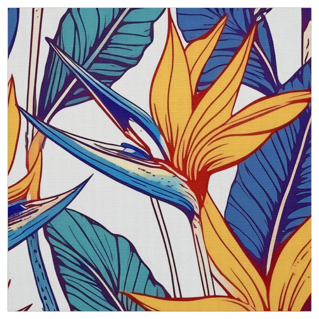 Oiseau de paradis tissu motif (Échantillon)