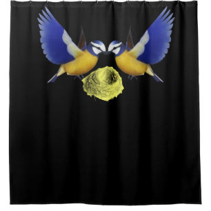 Oiseau de rideau de douche