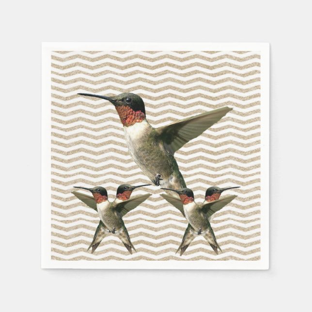 Oiseau de serviettes en papier (Devant)