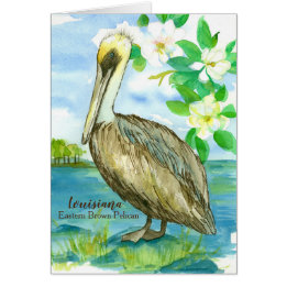 Oiseau d'État de Louisiane Pelican Blank