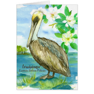 Oiseau d'État de Louisiane Pelican Blank