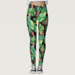 Oiseau du Paradis dans la Jungle Leggings tropicau<br><div class="desc">SOYEZ EN PARADIS MÊME SI VOUS ÊTES EN VILLE, il suffit de mettre cet Oiseau du Paradis dans les leggings tropicaux de la Jungle. Aquarelle tropicale feuille méandre oiseau du paradis sont un appel de la jungle à obtenir avec le rythme. Votre cours de yoga ne sera jamais le même...</div>