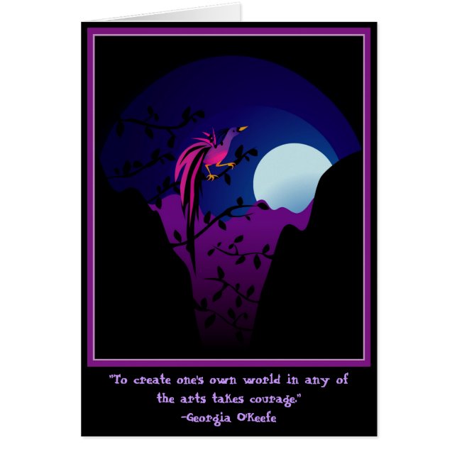 Oiseau du paradis éclairé par la lune (Devant)