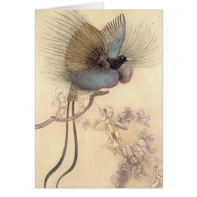 Oiseau du paradis par la carte de Warwick Goble (Devant)