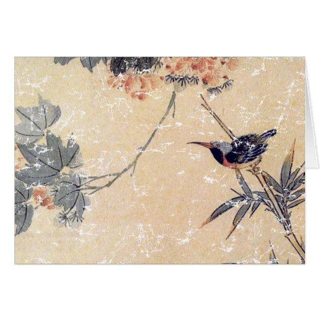 Oiseau en bambou (Devant horizontal)