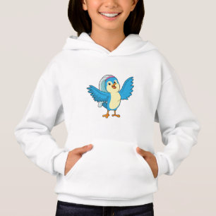 Oiseau en fiancée avec voile