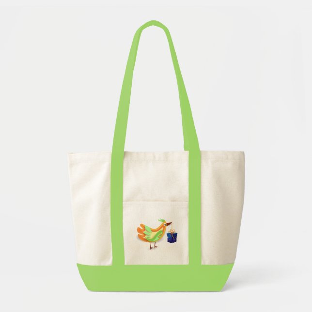 Oiseau et cadeau, sac (Devant)