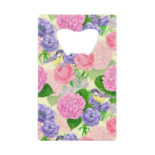 Oiseau et fleurs