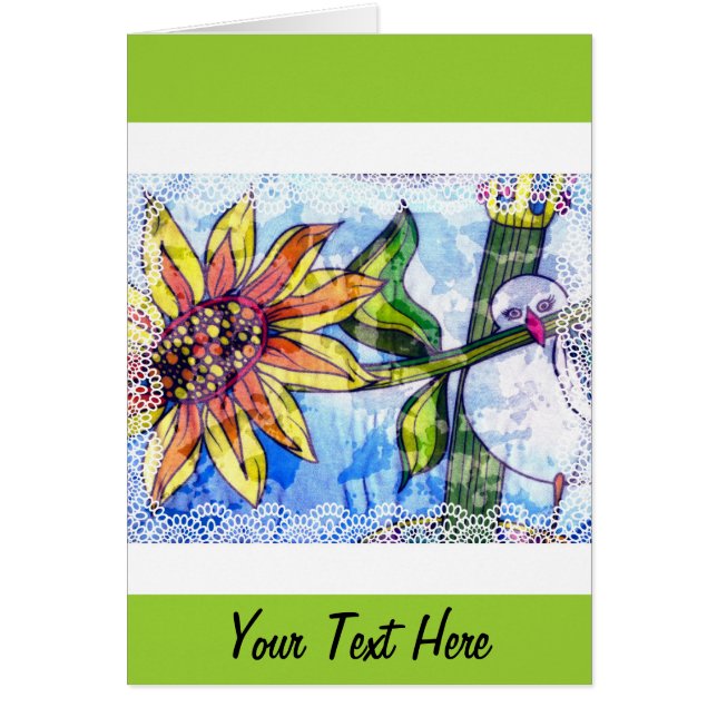 Oiseau, Fleur et dentelle (Devant)