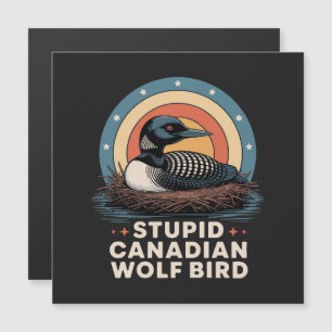 Oiseau loup canadien stupide