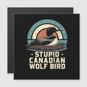 Oiseau loup canadien stupide