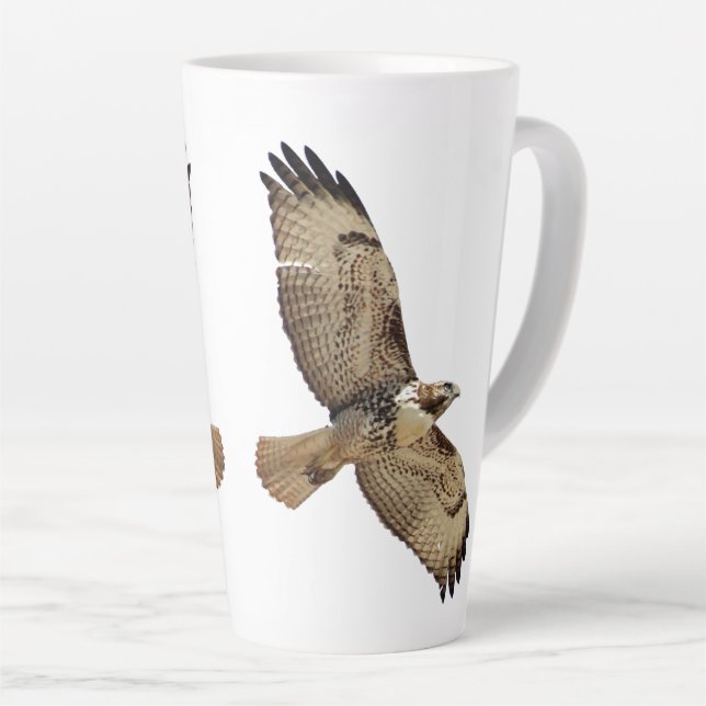 Oiseau sauvage de la Buse à queue rousse Mug (Angle droit)