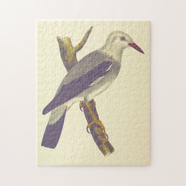 Oiseau sur une branche d'arbre, Puzzle à look Vint (Vertical)