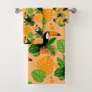 Oiseau tropical Toucan Motif sans couture