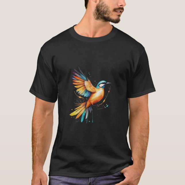 Oiseau vibrant en vol T-shirt (Devant)