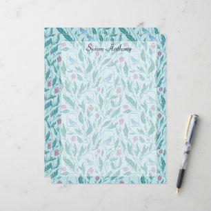 Oiseau Vintage victorien en papier clair de jardin