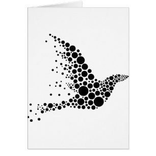 Oiseau volant noir