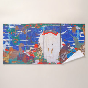 Oiseaux, animaux et Plantes floraux(droite)Jakuchu