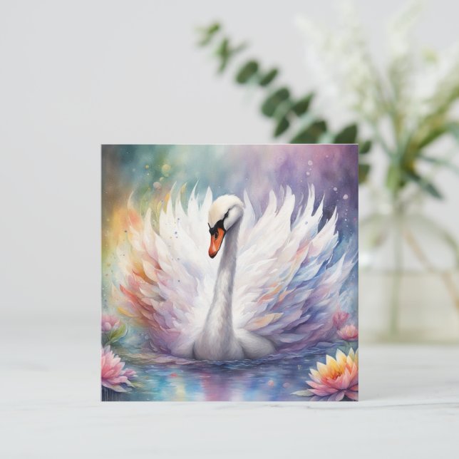 Oiseaux arc-en-ciel Cygne 1 (Debout devant)