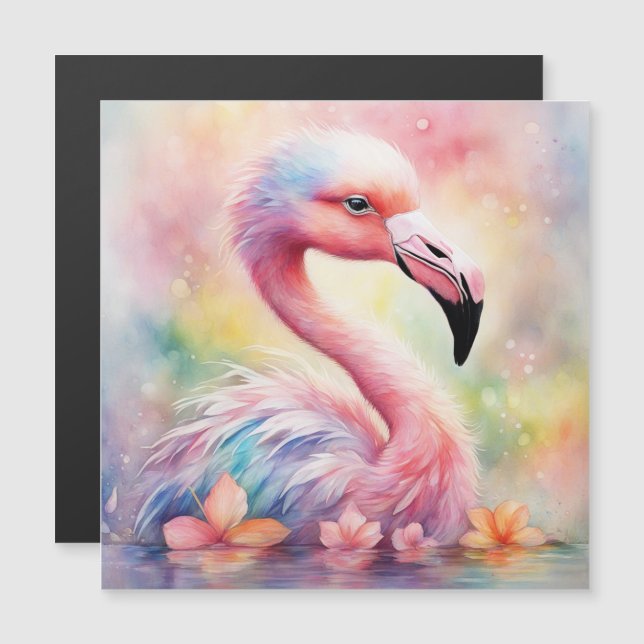 Oiseaux arc-en-ciel Flamant rose 1 (Devant / Derrière)