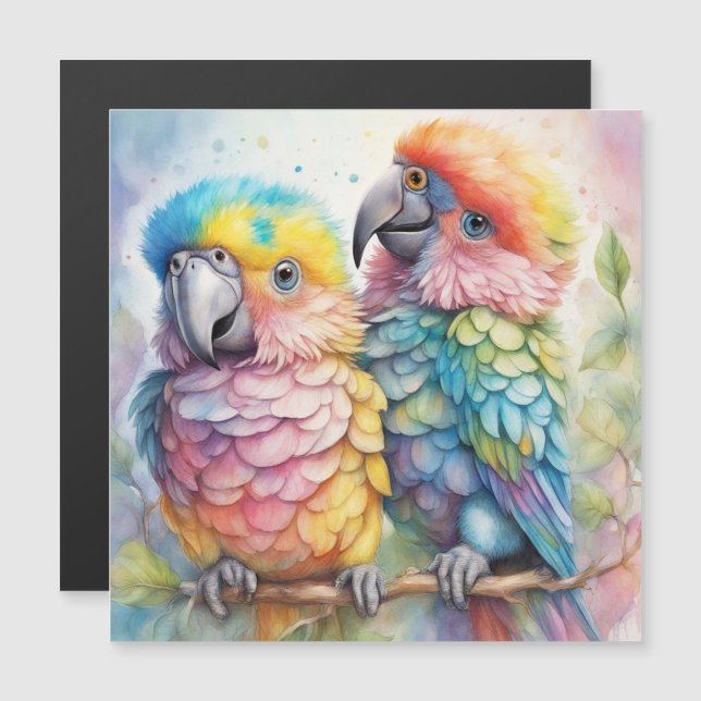 Oiseaux arc-en-ciel Parrots 1 (Devant / Derrière)