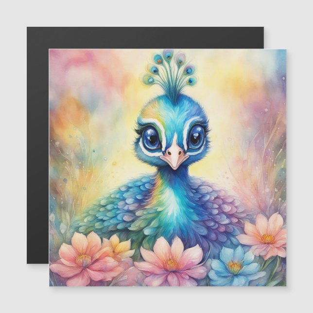 Oiseaux arc-en-ciel Peacock 1 (Devant / Derrière)