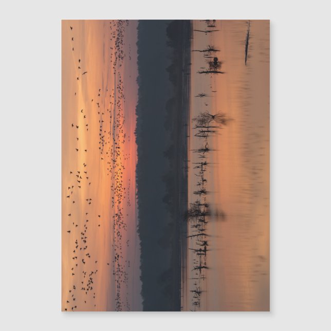 Oiseaux au lever du soleil (Devant)