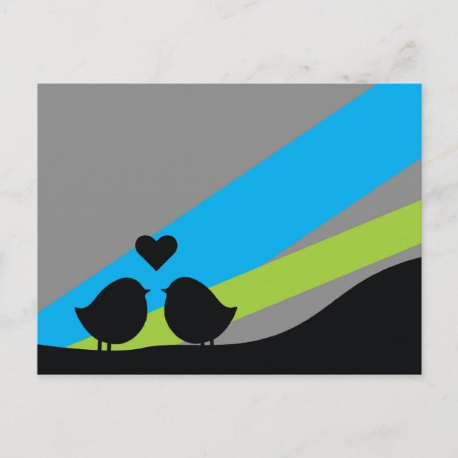 Oiseaux - Carte postale (Devant)