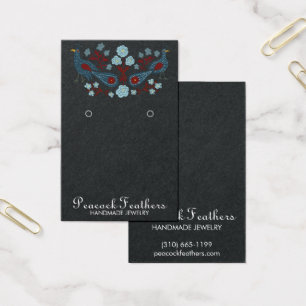 Oiseaux Collier à oreilles florales Bijoux Carte d