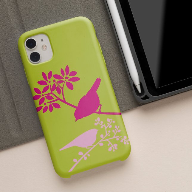 Oiseaux colorés coque iphone personnalisé (Créateur téléchargé)