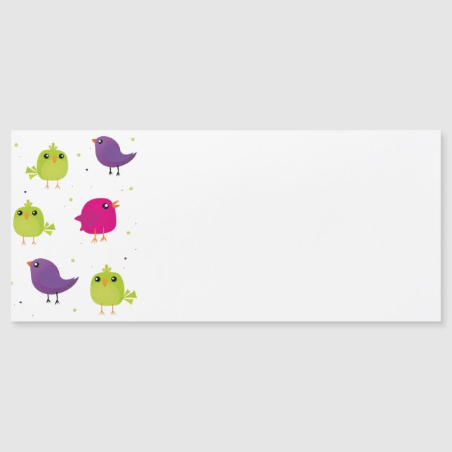 Oiseaux colorés mignons   (Devant)