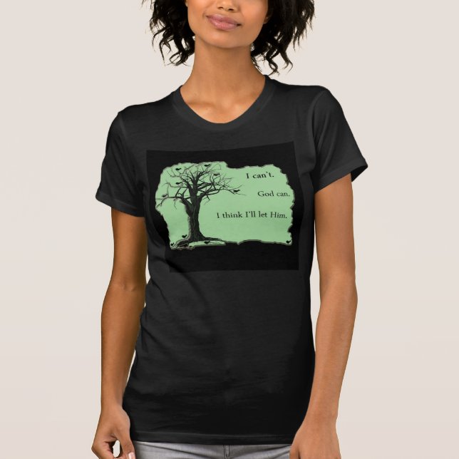Oiseaux dans l'arbre - vert en bon état - T-shirt (Devant)