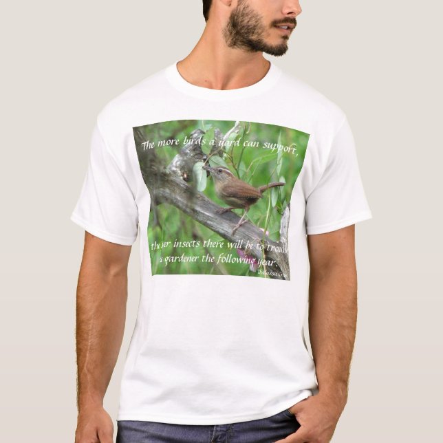 Oiseaux dans le T-shirt de jardins (Devant)