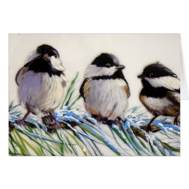 Oiseaux de chickadee de Caroline (Devant horizontal)