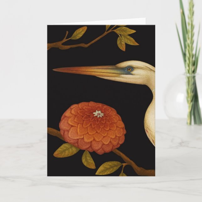 Oiseaux de Chinoiserie III - carte de voeux (Devant)